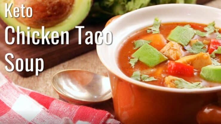 Keto Chicken Taco Soup Recipe